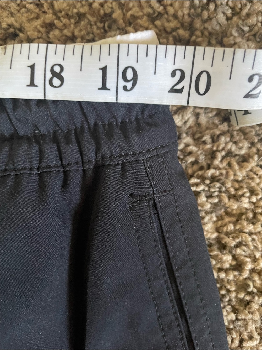 chubbies Black Swim Trunks with White Waistband and Drawstring - Picture 7 of 8